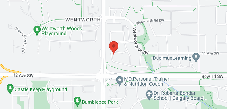 map of 181 WENTWORTH Close SW